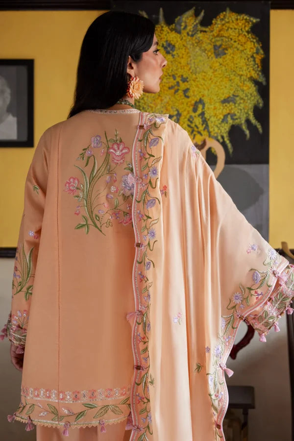 Zaha Festive Lawn’26 | Apricot Mallow Bloom (ZF26-09)