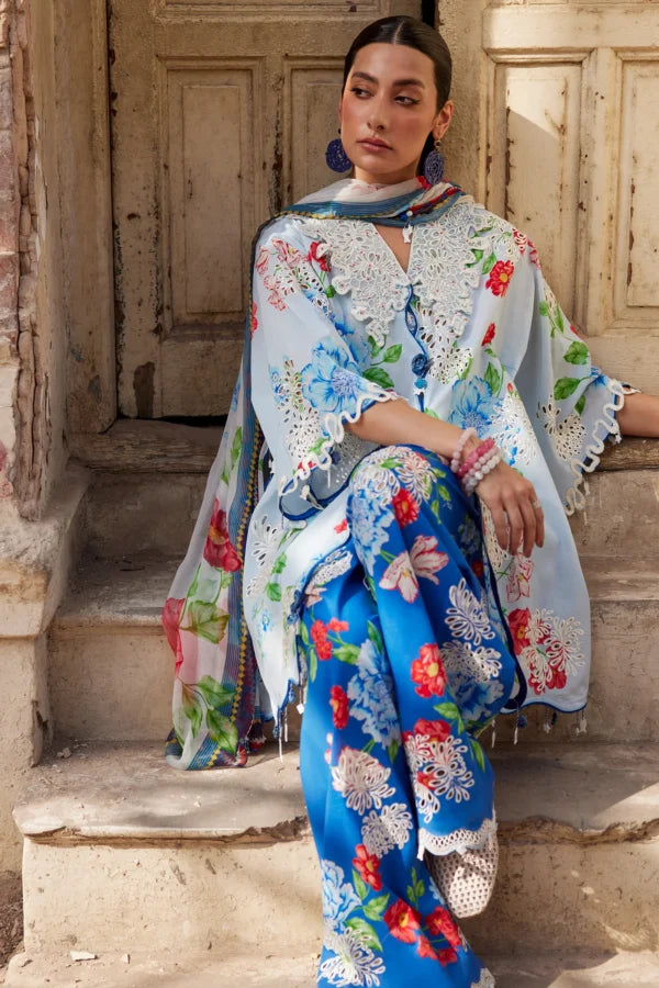 Zaha Festive Lawn’26 | Blue Poppy (ZF26-02)