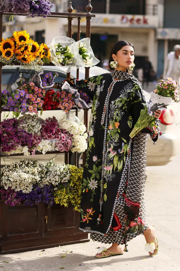 Zaha Festive Lawn’26 | Midnight Bloom (ZF26-04)