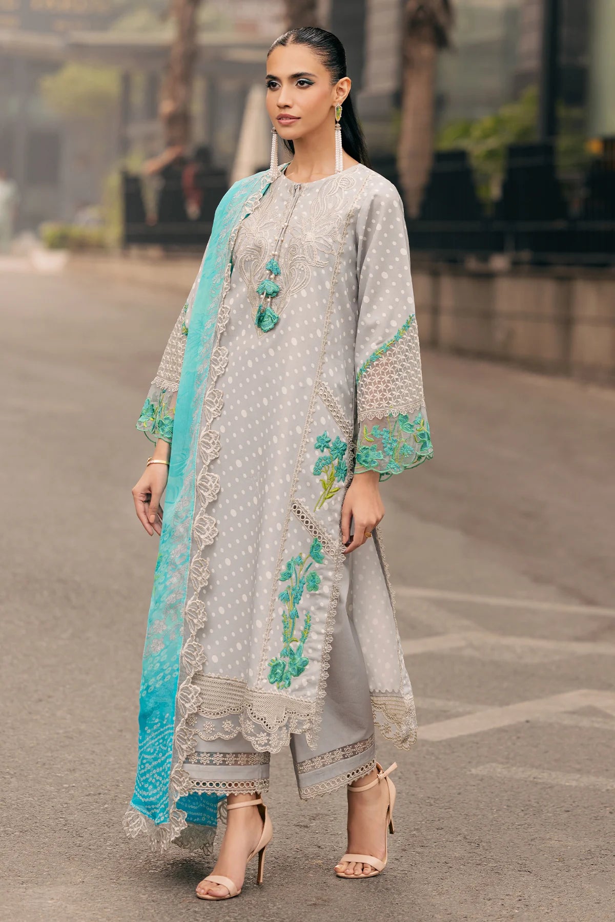 3-PC Embroidered Swiss Voile Collection CSM5-06 – House Of Charizma