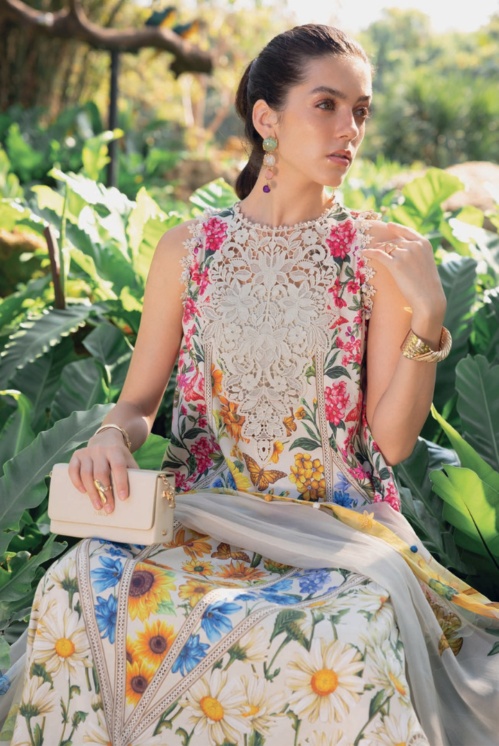 3 Piece Stitched Lawn Suit by Maria B. MPrints Spring/Summer ’26 D-10A