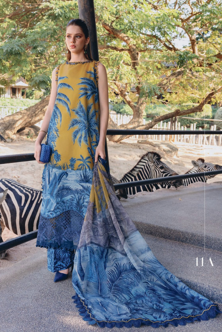 3 Piece Stitched Lawn Suit by Maria B. MPrints Spring/Summer ’26 D-11A