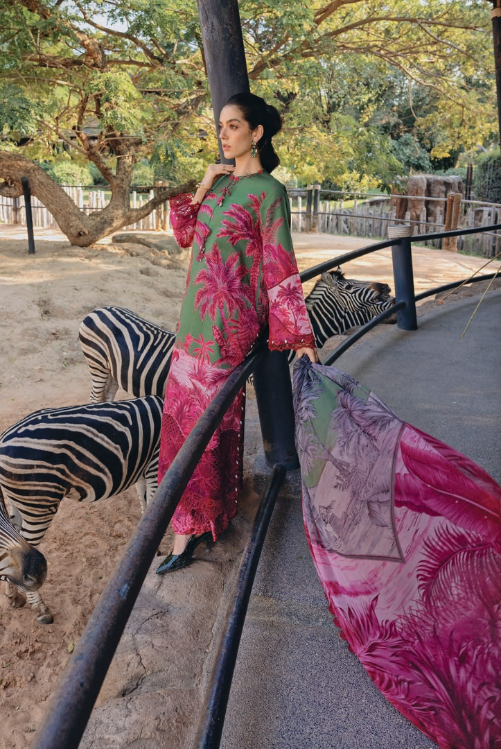 3 Piece Stitched Lawn Suit by Maria B. MPrints Spring/Summer ’26 D-11B