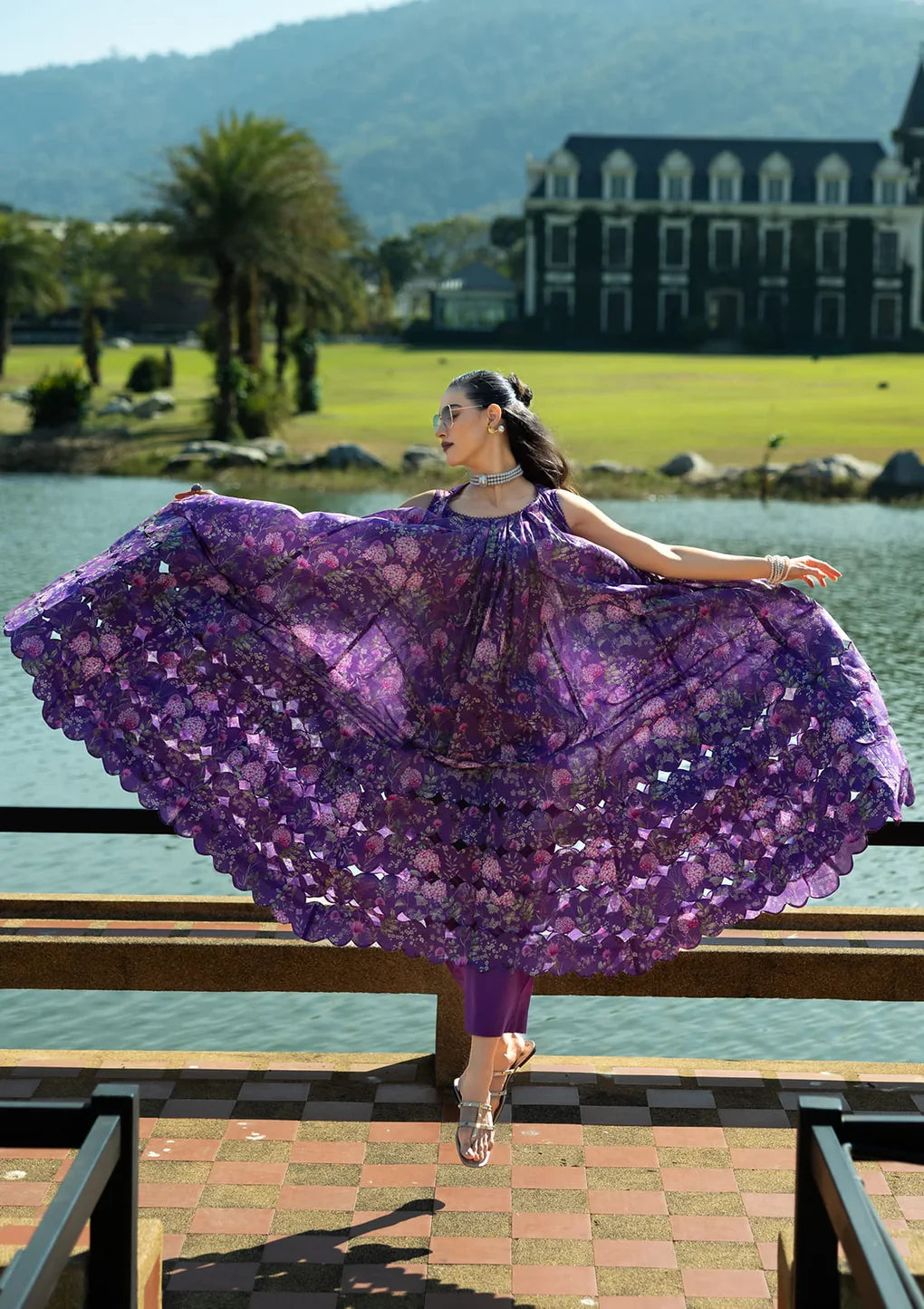 EPE-04A VICTORIAN AFFAIR - Default Title - Elaf Premium Digital Printed Lawn Dress