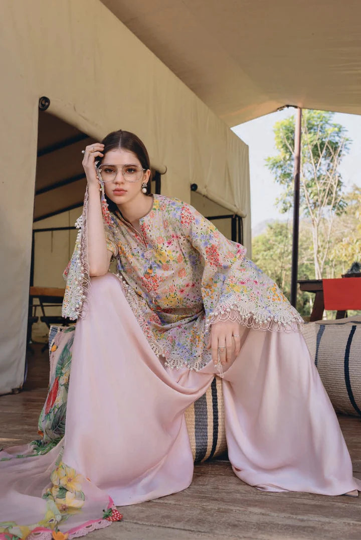 3 Piece Stitched Lawn Suit by Maria B. MPrints Spring/Summer ’26 D-14A