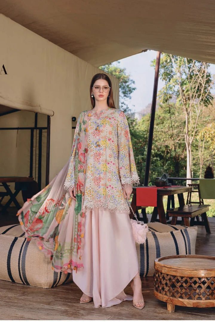 3 Piece Stitched Lawn Suit by Maria B. MPrints Spring/Summer ’26 D-14A