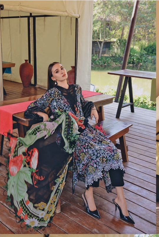 3 Piece Stitched Lawn Suit by Maria B. MPrints Spring/Summer ’26 D-14B