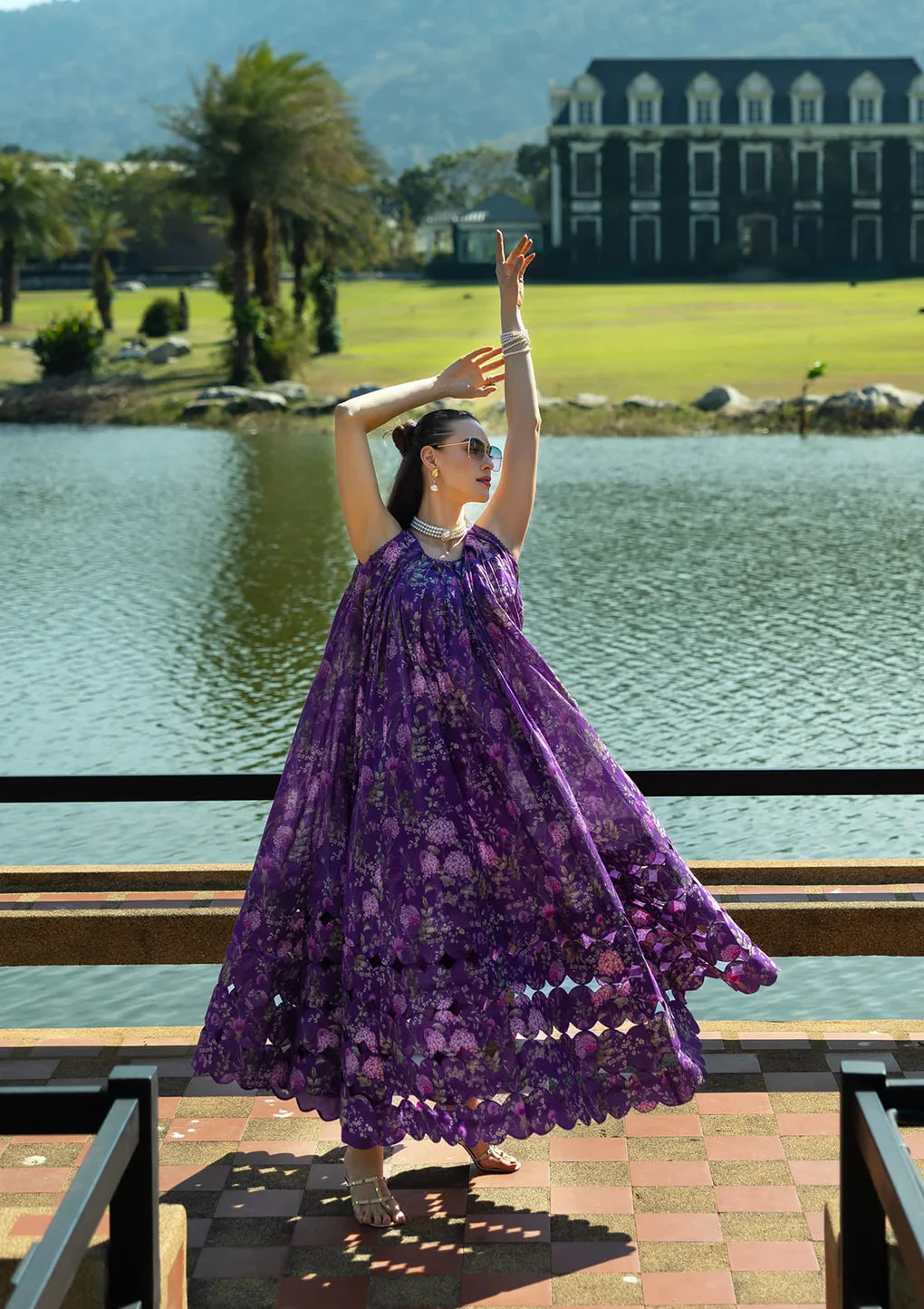 EPE-04A VICTORIAN AFFAIR - Default Title - Elaf Premium Digital Printed Lawn Dress