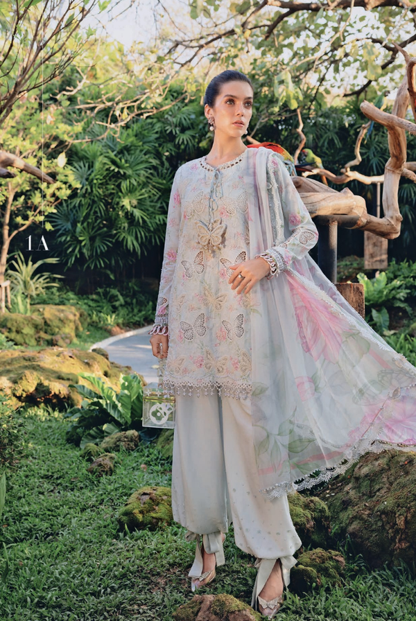 3 Piece Stitched Lawn Suit by Maria B. MPrints Spring/Summer ’26 D-1A