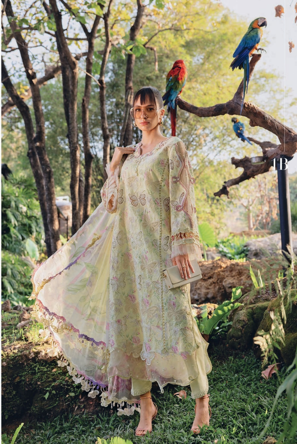 3 Piece Stitched Lawn Suit by Maria B. MPrints Spring/Summer ’26 D-1B