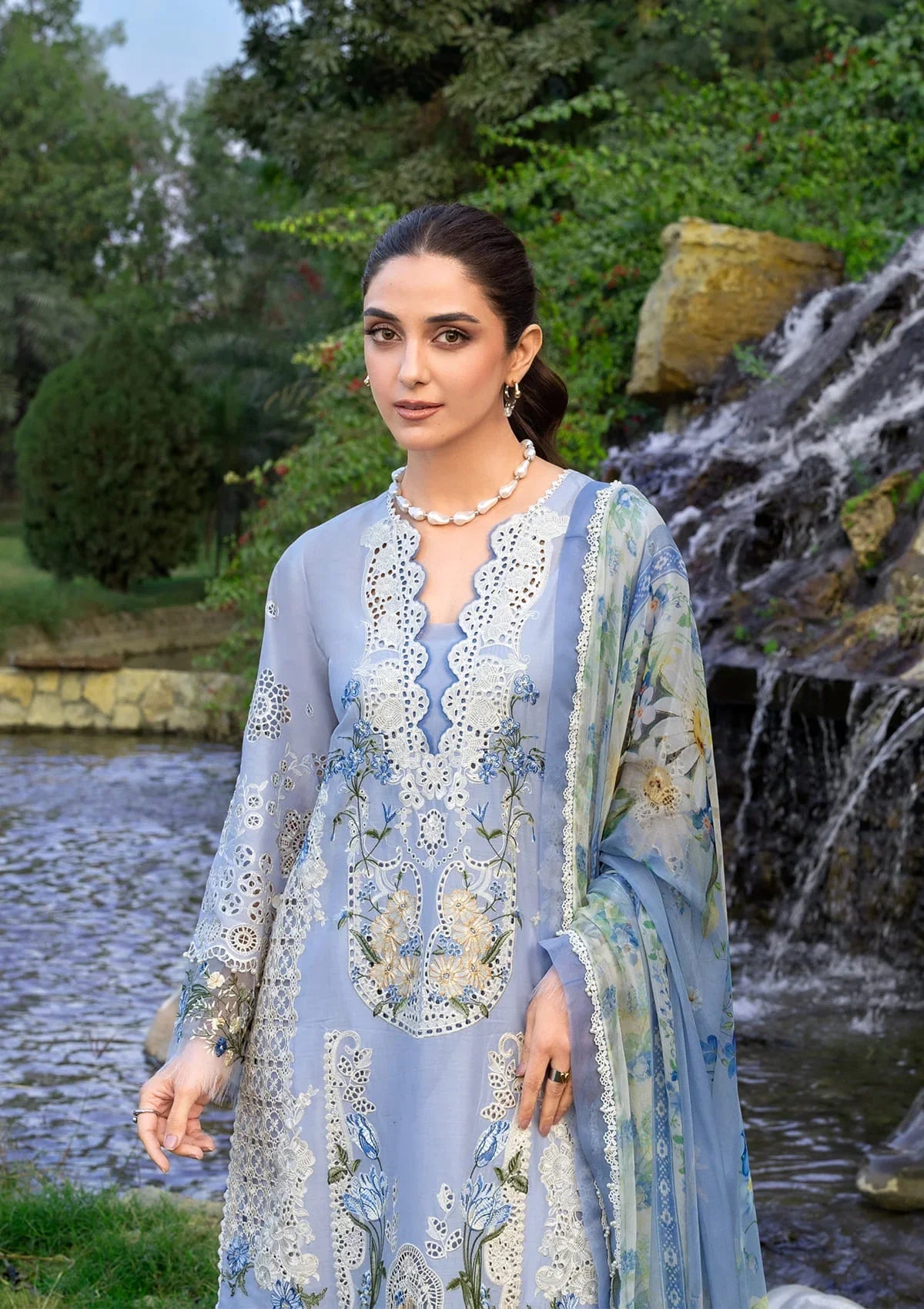 Elaf Luxury Lawn – ELY-12 SKY BLISS