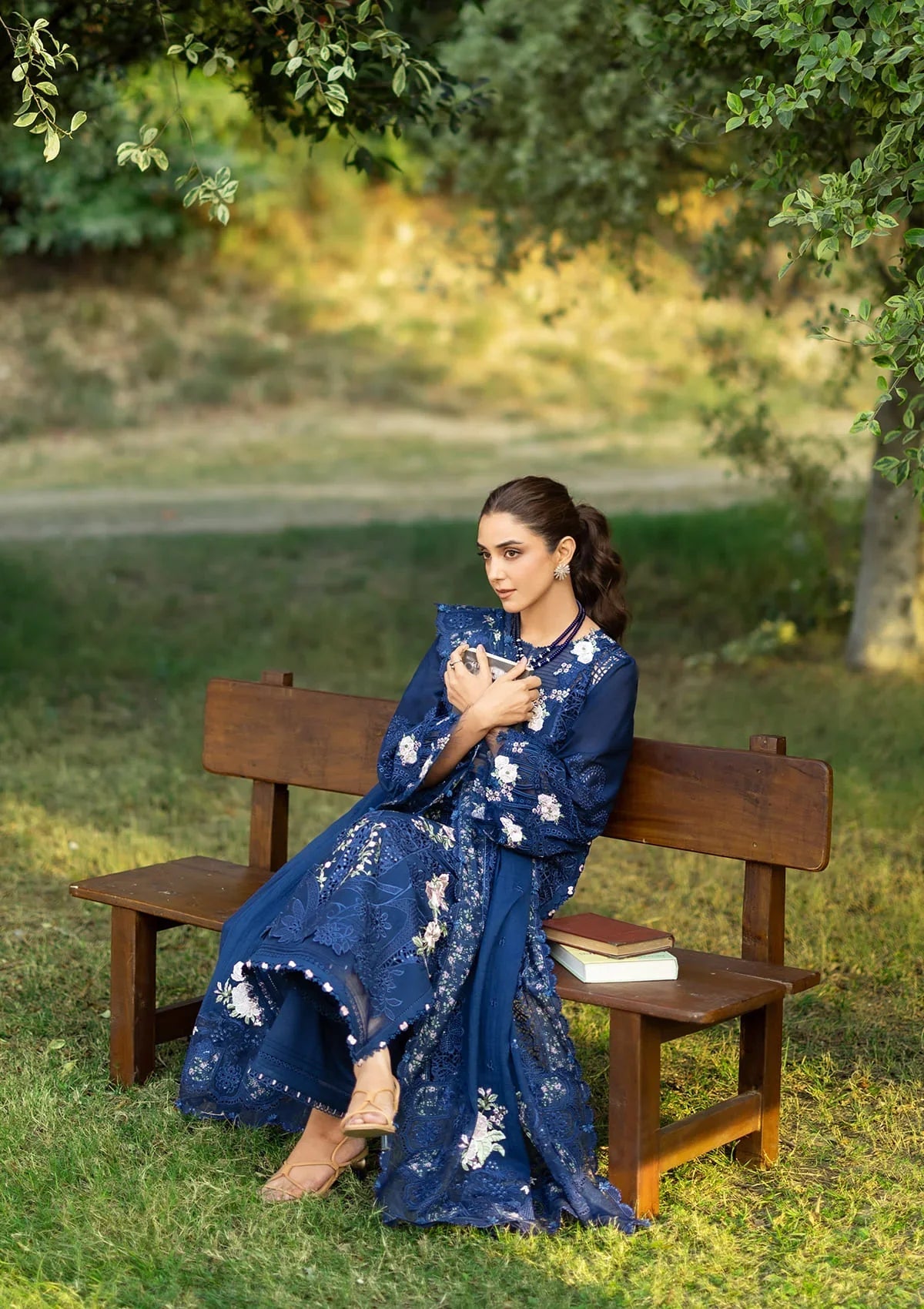 Elaf Luxury Lawn – ELY-4B BLUE BELLE