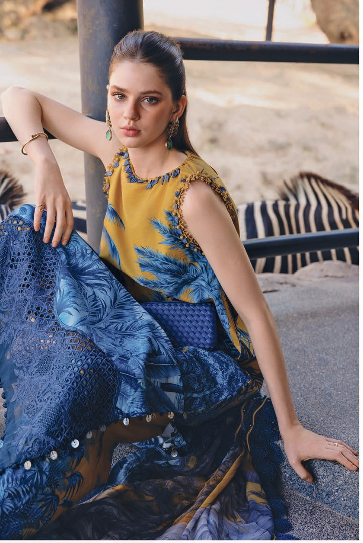 3 Piece Stitched Lawn Suit by Maria B. MPrints Spring/Summer ’26 D-11A