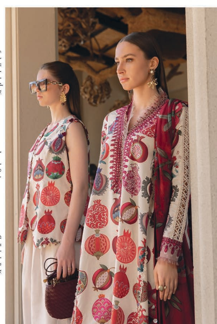 3 Piece Stitched Lawn Suit by Maria B. MPrints Spring/Summer ’26 D-3A