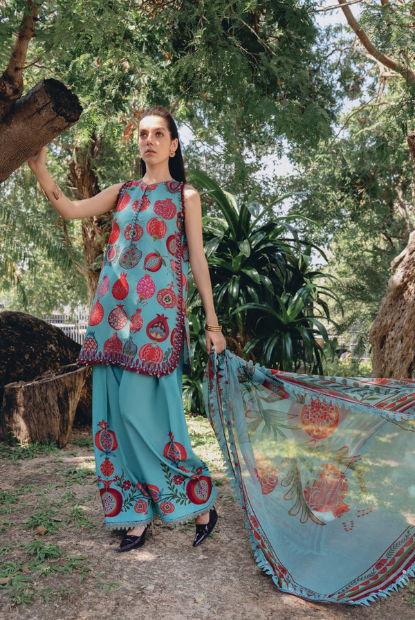 3 Piece Stitched Lawn Suit by Maria B. MPrints Spring/Summer ’26 D-3B