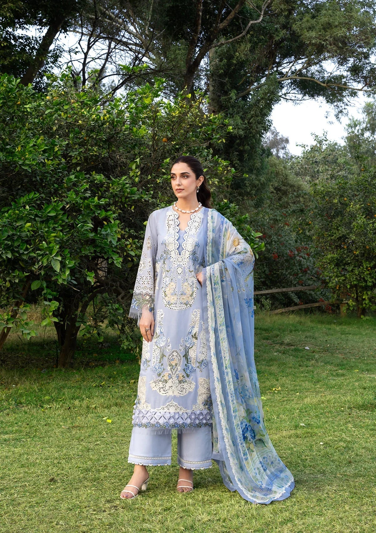 Elaf Luxury Lawn – ELY-12 SKY BLISS