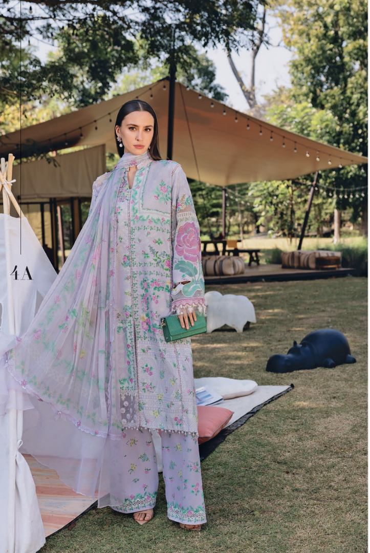 3 Piece Stitched Lawn Suit by Maria B. MPrints Spring/Summer ’26 D-4A