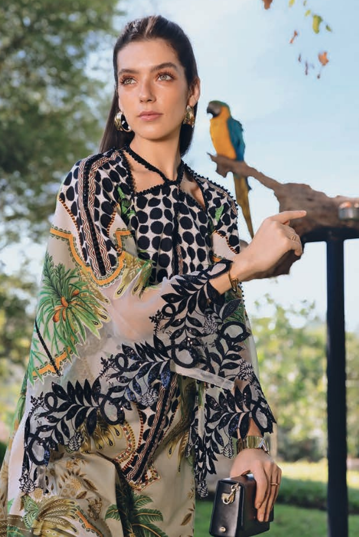 3 Piece Stitched Lawn Suit by Maria B. MPrints Spring/Summer ’26 D-5A