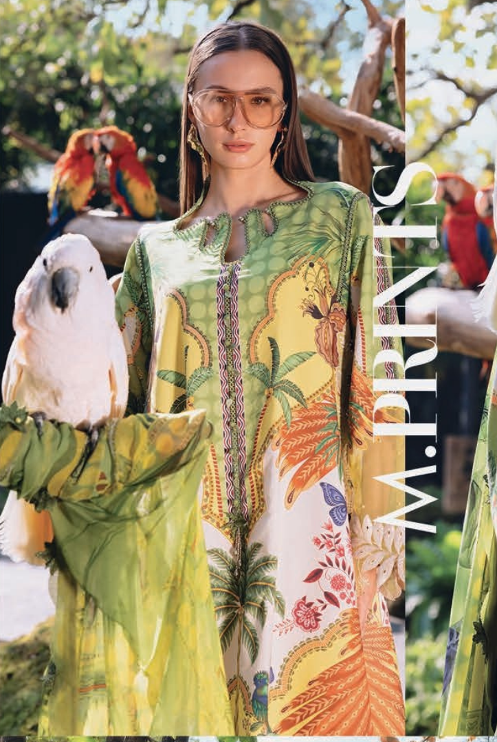 3 Piece Stitched Lawn Suit by Maria B. MPrints Spring/Summer ’26 D-5B