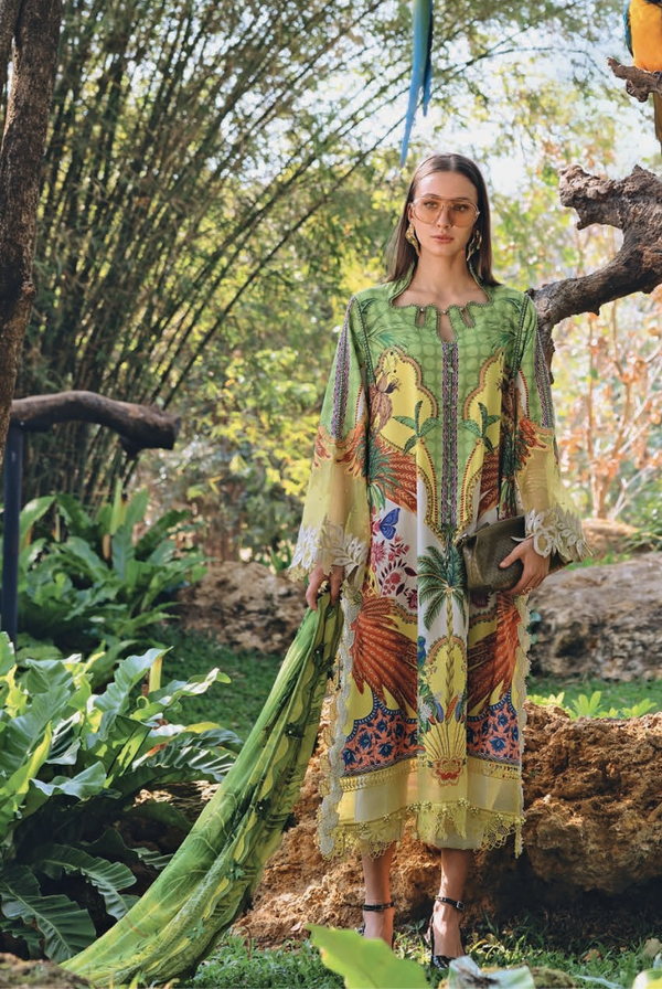 3 Piece Stitched Lawn Suit by Maria B. MPrints Spring/Summer ’26 D-5B