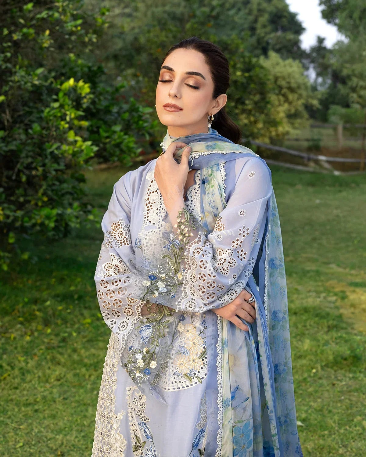 Elaf Luxury Lawn – ELY-12 SKY BLISS