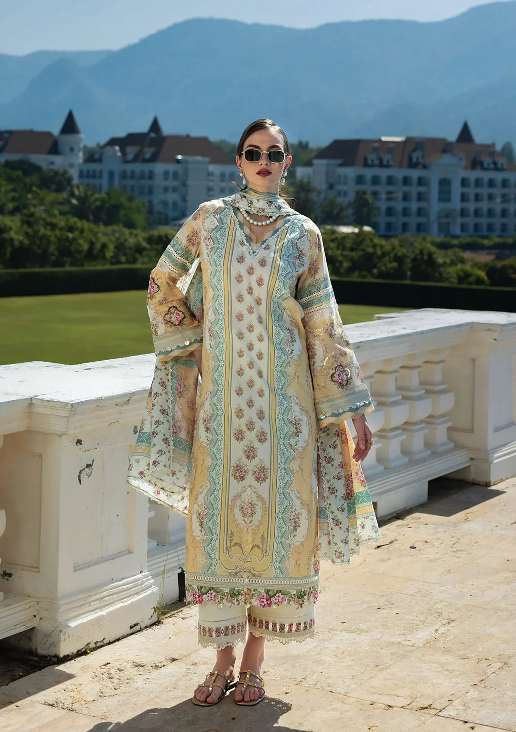 EPE-03A ELARA’S EMBRACE - Default Title - Elaf Premium Digital Printed Lawn Dress