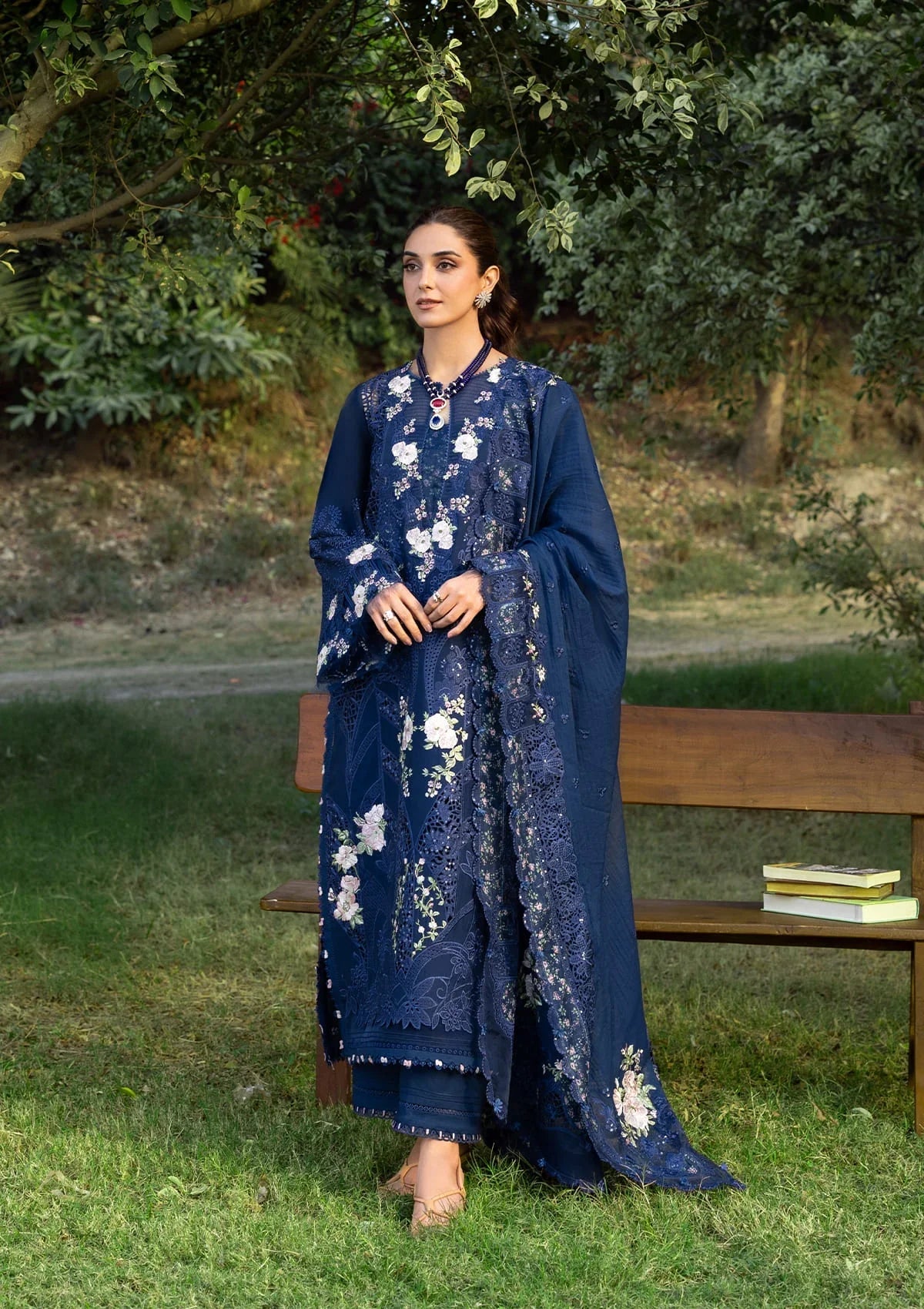 Elaf Luxury Lawn – ELY-4B BLUE BELLE