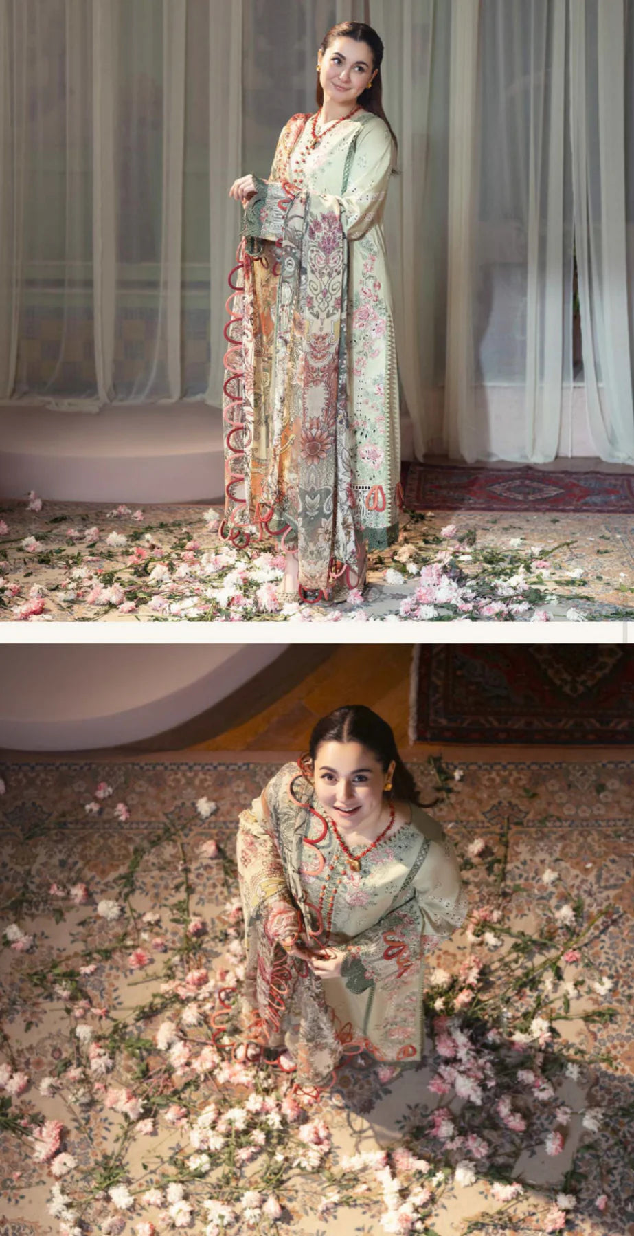 Jade Ombre X Hania Aamir Lawn 2025