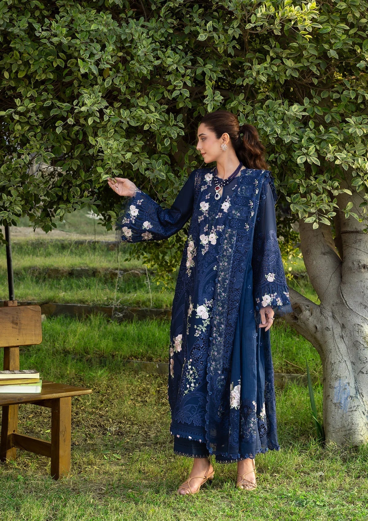 Elaf Luxury Lawn – ELY-4B BLUE BELLE