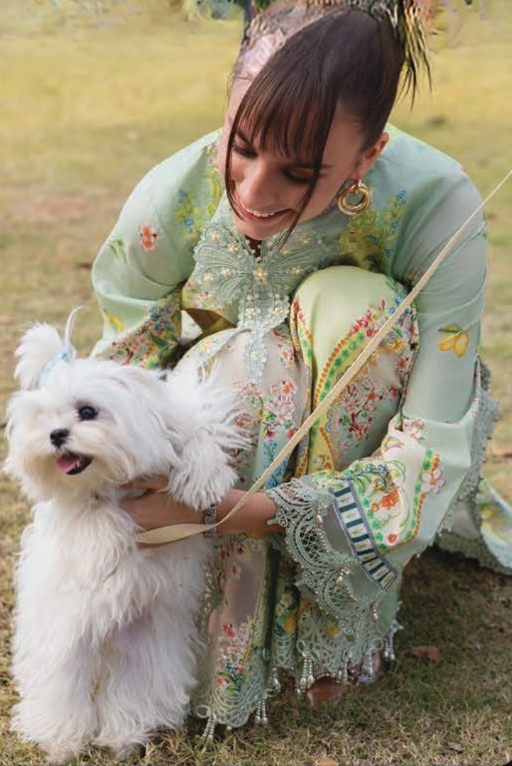 3 Piece Stitched Lawn Suit by Maria B. MPrints Spring/Summer ’26 D-8B