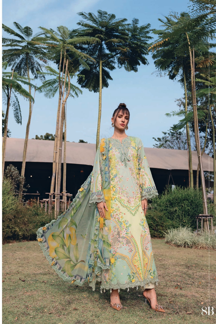 3 Piece Stitched Lawn Suit by Maria B. MPrints Spring/Summer ’26 D-10A