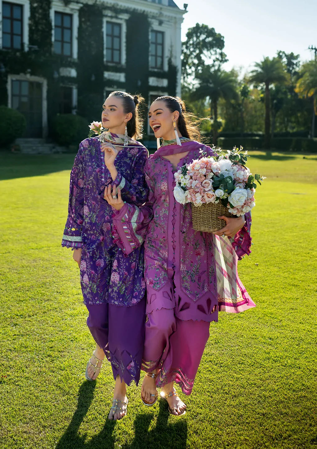 EPE-04A VICTORIAN AFFAIR - Default Title - Elaf Premium Digital Printed Lawn Dress