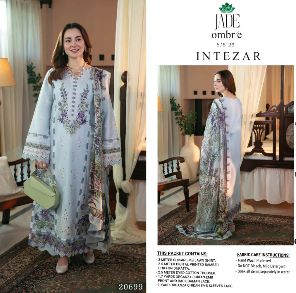 Jade Ombre X Hania Aamir Lawn 2025