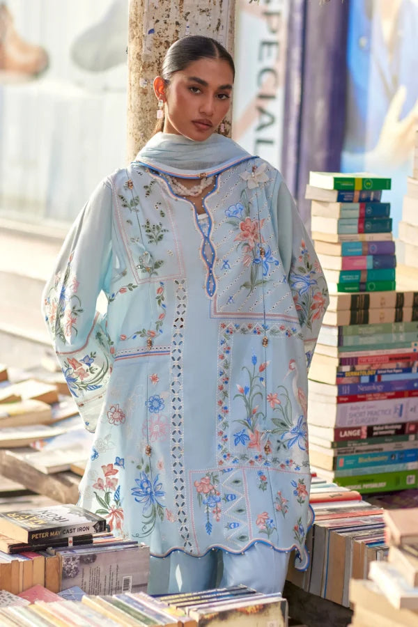 Zaha Festive Lawn’26 | Forget Me Not Breeze (ZF26-10)