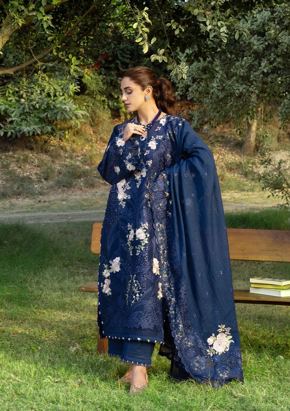 Elaf Luxury Lawn – ELY-4B BLUE BELLE