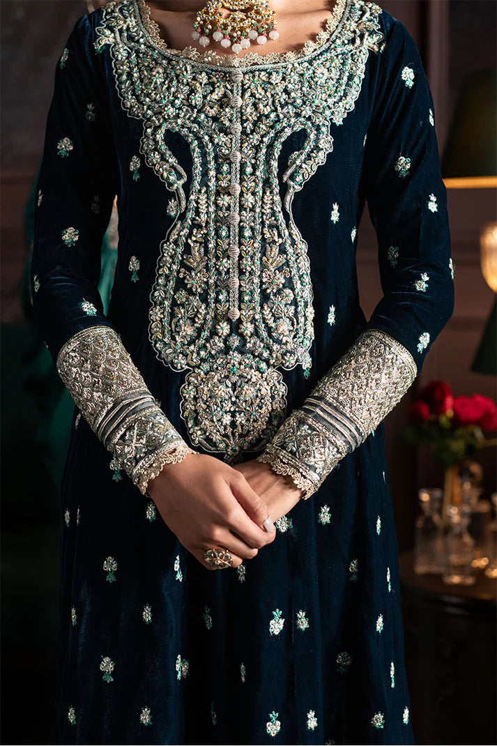 Mushq Nilofuer Unstitched Velvet-Royan