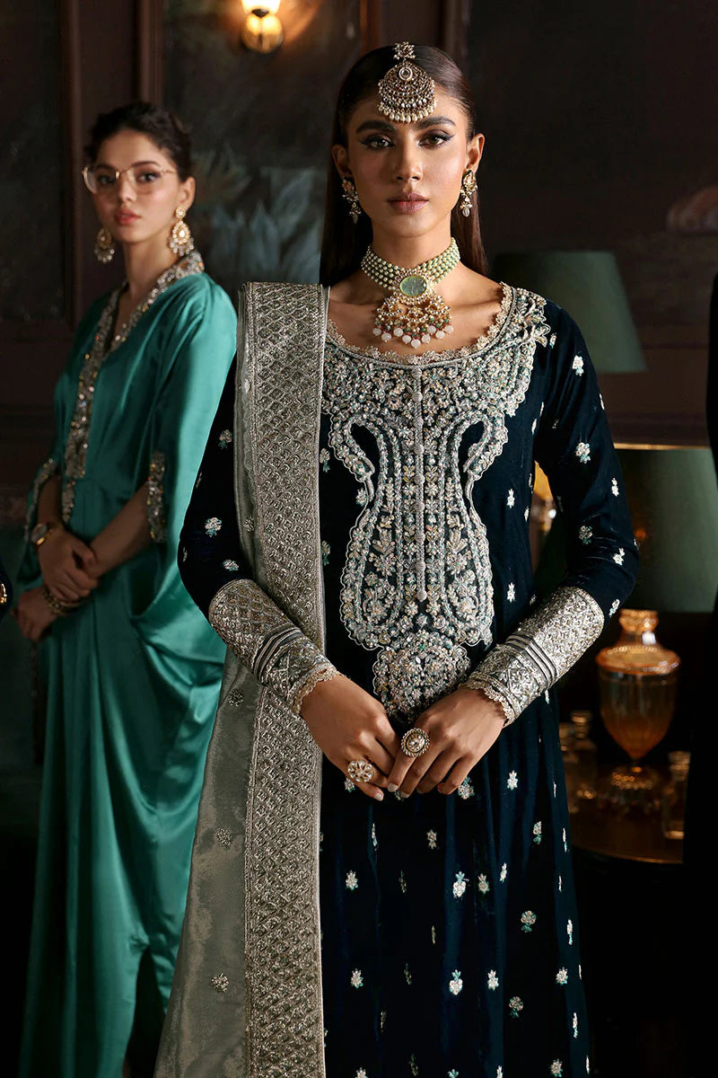 Mushq Nilofuer Unstitched Velvet-Royan