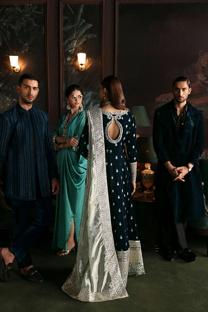 Mushq Nilofuer Unstitched Velvet-Royan