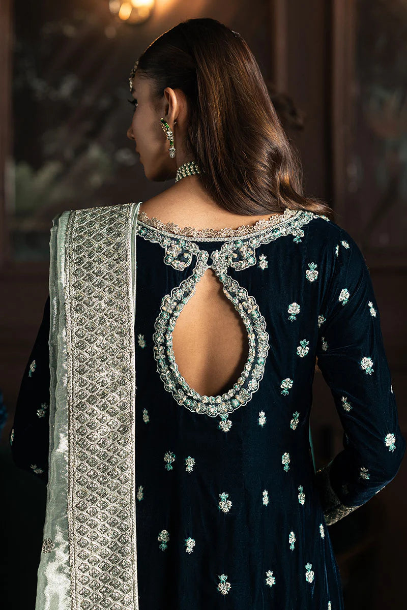 Mushq Nilofuer Unstitched Velvet-Royan