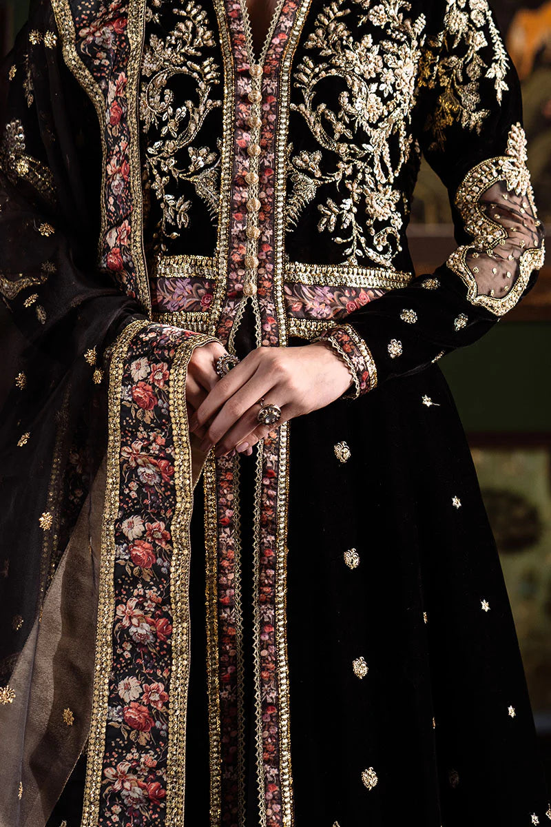 Mushq Nilofuer Unstitched Velvet-Pari