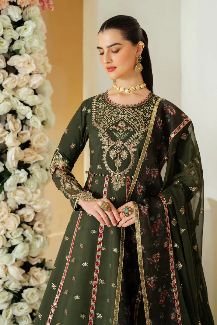 Alizeh | Luxury Raw Silk | AF-RS-03-PINE