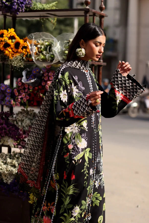 Zaha Festive Lawn’26 | Midnight Bloom (ZF26-04)