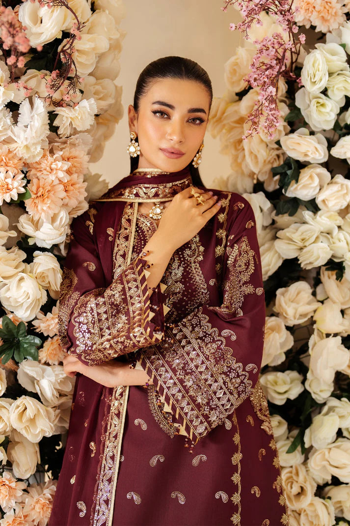 Alizeh | Luxury Raw Silk | AF-RS-01-SALSA